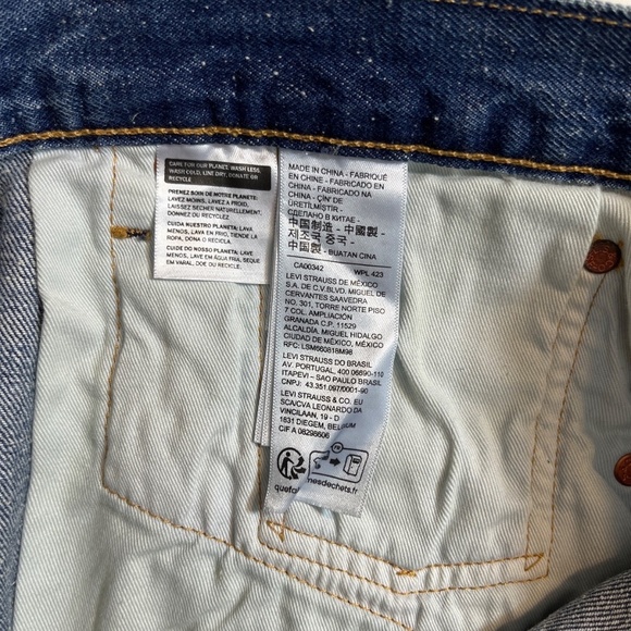 Levi’s 501 Selvedge Jeans Men's 34x32 Blue Premium Original NWT - Picture 15 of 16